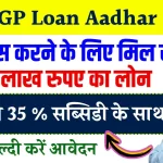 PMEGP Loan Aadhar Card से 50 लाख तक लोन लो, 35% माफ़ करेगी सरकार यहाँ से कर लो अप्लाई