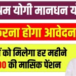 असंगठित क्षेत्रों में कार्य करने वाले श्रमिकों की मुस्किलों को दूर करने के लिए सरकार द्वारा यह योजना शुरु की गयी है,जिसके तहत जो असंगठित क्षेत्रों में कार्य कर रहे श्रमिक है,उन्हें 60 साल की उम्र के बाद 3000 रुपय की मासिक पेंशन देने का प्रावधान किया गया है।