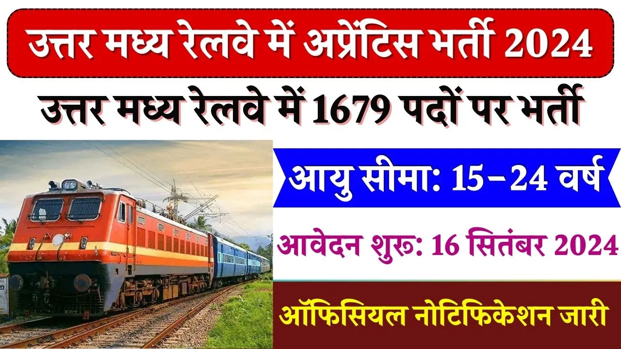 Railway NCR Vacancy: रेलवे में 1679 पदों पर 10वीं पास भर्ती का नोटिफिकेशन जारी