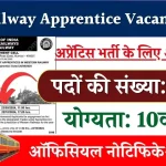 RRC Railway Apprentice Vacancy 2024: 5066 पदों पर 10वीं पास के लिए रेलवे में वैकेंसी, आवेदन इस तारीख से होगा शुरू