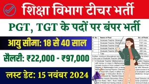 Government Job: ग्रेजुएट्स के लिए PGT, TGT के 9389 पदों पर निकली भर्ती, सैलरी 95 हजार से ज्यादा, 40 साल तक के कर सकते हैं आवेदन