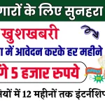 इस सरकारी योजना में कर लो तुरंत अप्लाई, बेरोजगार युवाओं को हर महीने मिलेंगे 5 हजार रुपये, यहाँ से भरें फॉर्म