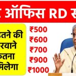 Post Office RD Scheme: 500, 600, 700, 900, 1000 रूपए की RD करवाने पर कितना पैसा मिलेगा पोस्ट ऑफिस से