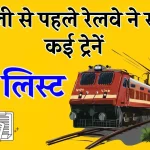 Train Cancelled List: दिवाली से पहले रेलवे ने कैंसिल कर दी यह ट्रेनें, यात्रा से पहले चेक कर लें लिस्ट