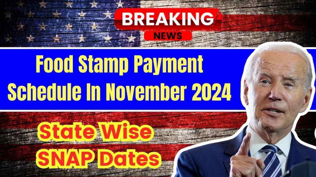 Food Stamp Payment Schedule In November 2024 – State Wise SNAP Dates- Payment Amount