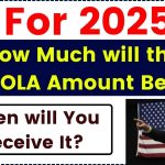 How much will the COLA amount be for 2025