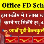 Post Office FD Scheme: 1 लाख रूपये जमा करने पर मिलेंगे ₹1,44,995 रूपये इतने साल बाद ?