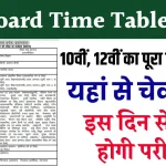 UP Board Time Table 2025: यूपी बोर्ड 10वीं, 12वीं का पूरा टाइम टेबल यहां से करें चेक, जानें किस तिथि में किस विषय की होगी परीक्षा?