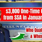 $3,800 One-Time Check from SSA in January 2025