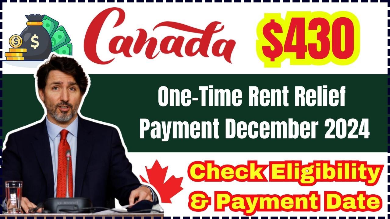 Canada $430 One-Time Rent Relief Payment December 2024: Will you get it? Check Date