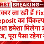 सरकार ला रही हैं Fixed Deposit का विकल्प, 2 प्रतिशत हमेशा मिलेगा ज़्यादा ब्याज, पूरा पैसा रहेगा सेफ