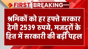 Nirvah Bhatta Yojana: श्रमिकों को हर हफ्ते सरकार देगी 2539 रुपये, मजदूरों के हित में सरकारी की बड़ी पहल