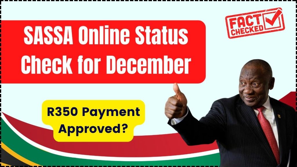 SASSA Online Status Check for December