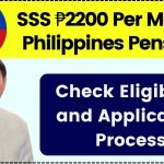 SSS ₱2200 Per Month Philippines Pension Payment Dates 2024, Eligibility Criteria and Application Process