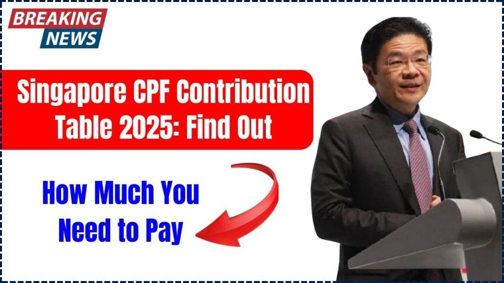 Singapore CPF contribution Table 2025