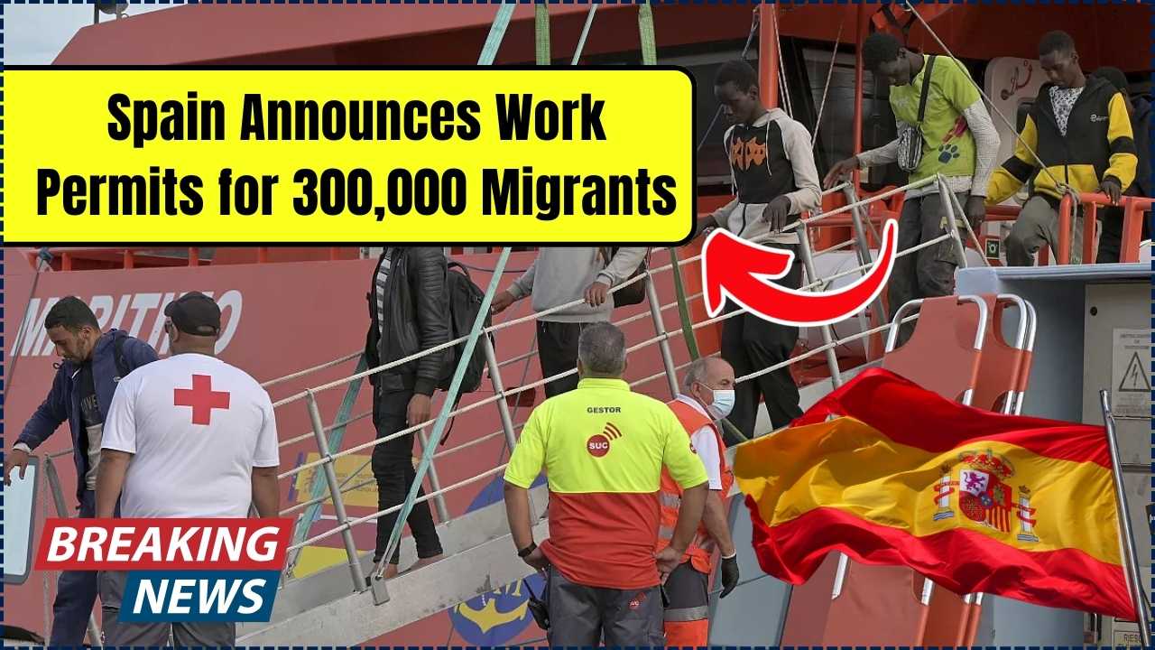 Spain Announces Work Permits for 300,000 Migrants