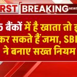 इन 5 बैंकों में खाता केवल इतना जमा कर सकते हैं पैसा, SBI-PNB ने भी बनाए सख्त नियम