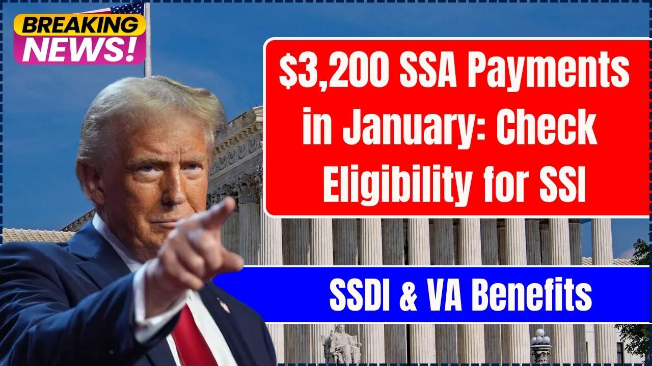 $3,200 SSA Payments in January