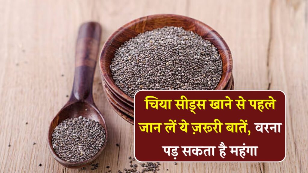 Chia Seeds Warning: सेहत के दुश्मन बन सकते हैं चिया सीड्स! इन लोगों को भूलकर भी नहीं खाने चाहिए