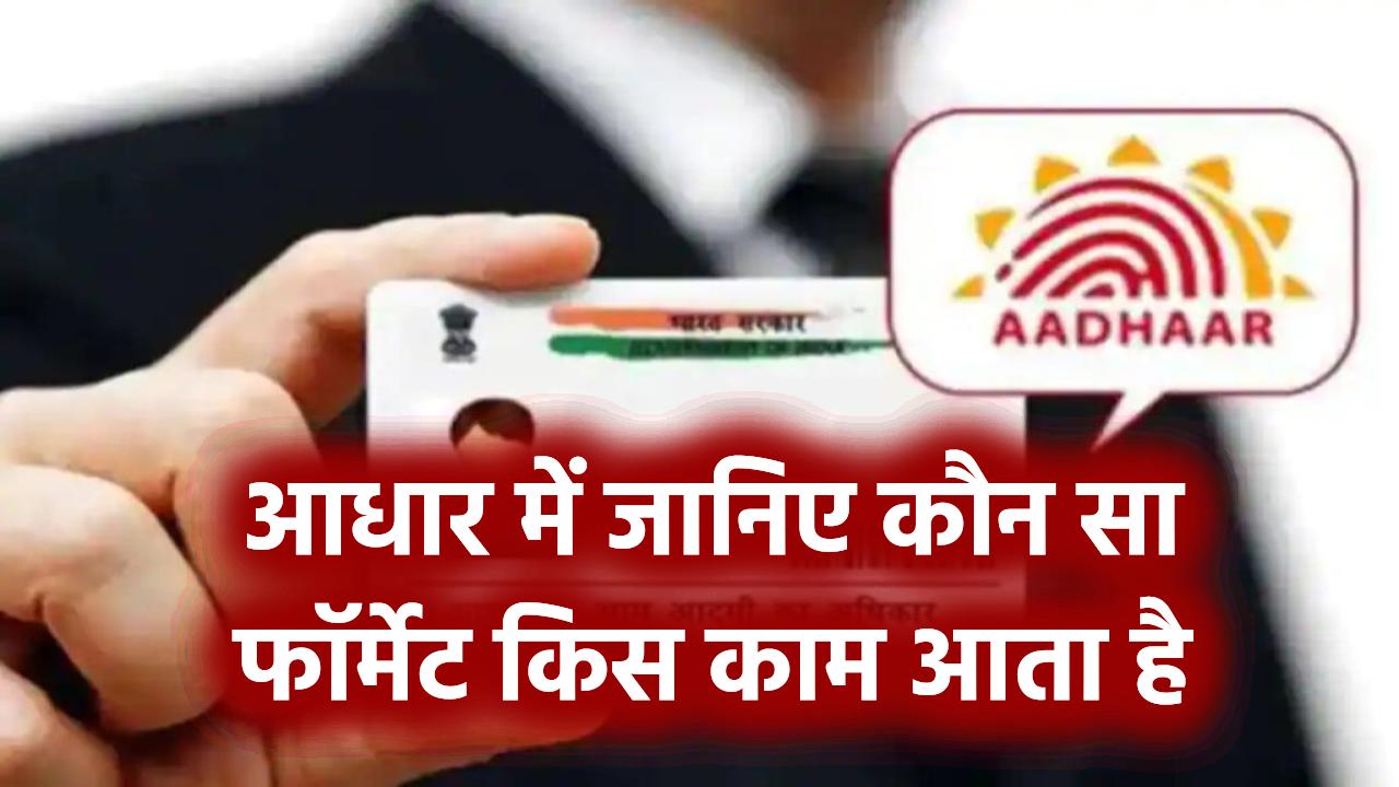 आधार के कितने प्रकार होते हैं? जानिए कौन सा फॉर्मेट किस काम में आता है